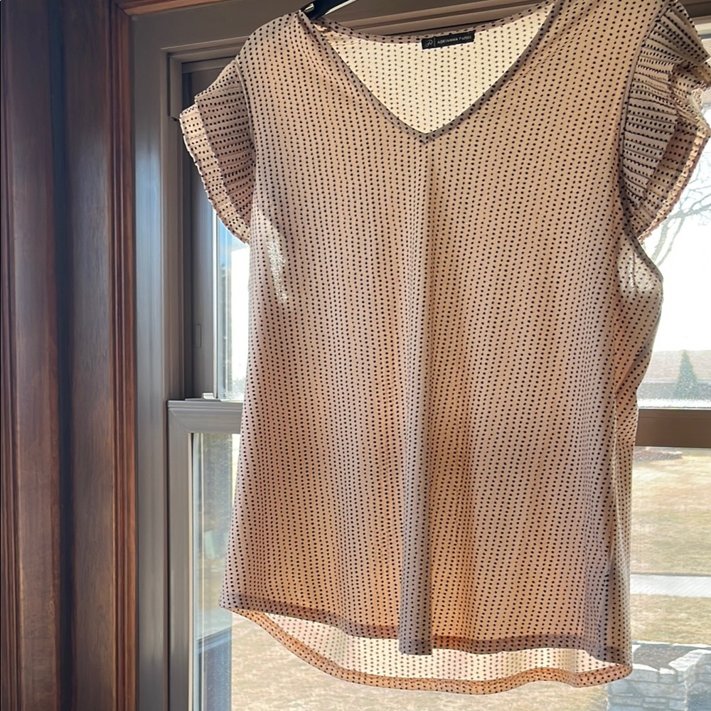 Elegant light pink Polka Dot Top